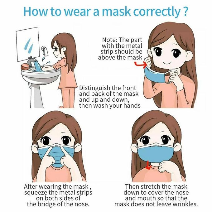 Blau 3 Falten-Wegwerfmaske/nicht Gewebes-Gesichtsmaske mit justierbarem Nasen-Stück