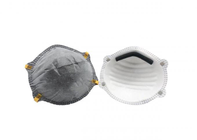 Einfache Atmungsmaske des Respirator-FFP2, Aktivkohle-Gesichtsmaske justierbarer Nosepiece