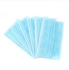Breathable Blue Face Mask / Disposable Mouth Mask Multi Layered Stereo Design