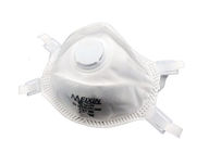 Weiße Farbvalved Respirator-Maske, Respirator N95 mit Ausatmungsventil