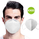 Nonwoven KN95 Folding Half Face Mask Vertical Fold Flat With Elastic Earloop