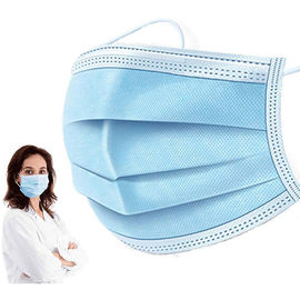 China Wegwerf-Earloop Gesichtsmaske-Haut-freundliche niedrige Empfindlichkeit 3 Falten-nicht gesponnene Gesichtsmaske usine