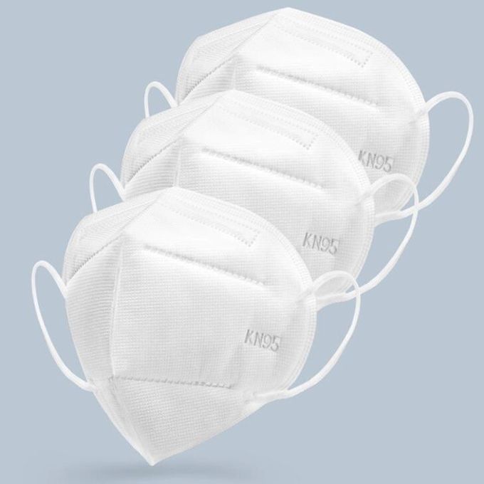 4 der Falten-KN95 medizinische Respirator-Gesichtsmaske Masken-nicht gesponnene Schmelze durchgebrannte des Gewebe-KN95