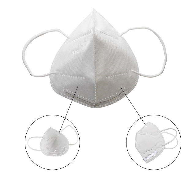 Einfache Atmungsfaltende FFP2 Maske, fünf Schutzmaske der Schicht-KN95